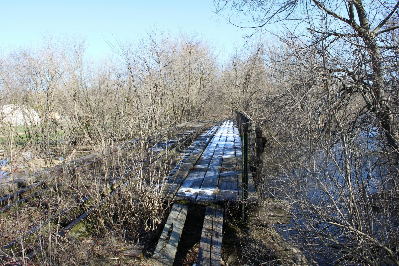 Looking north